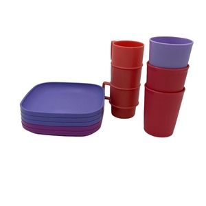 Tupperware Tuppertoys mini toy set vibrant color play kitchen pretend play